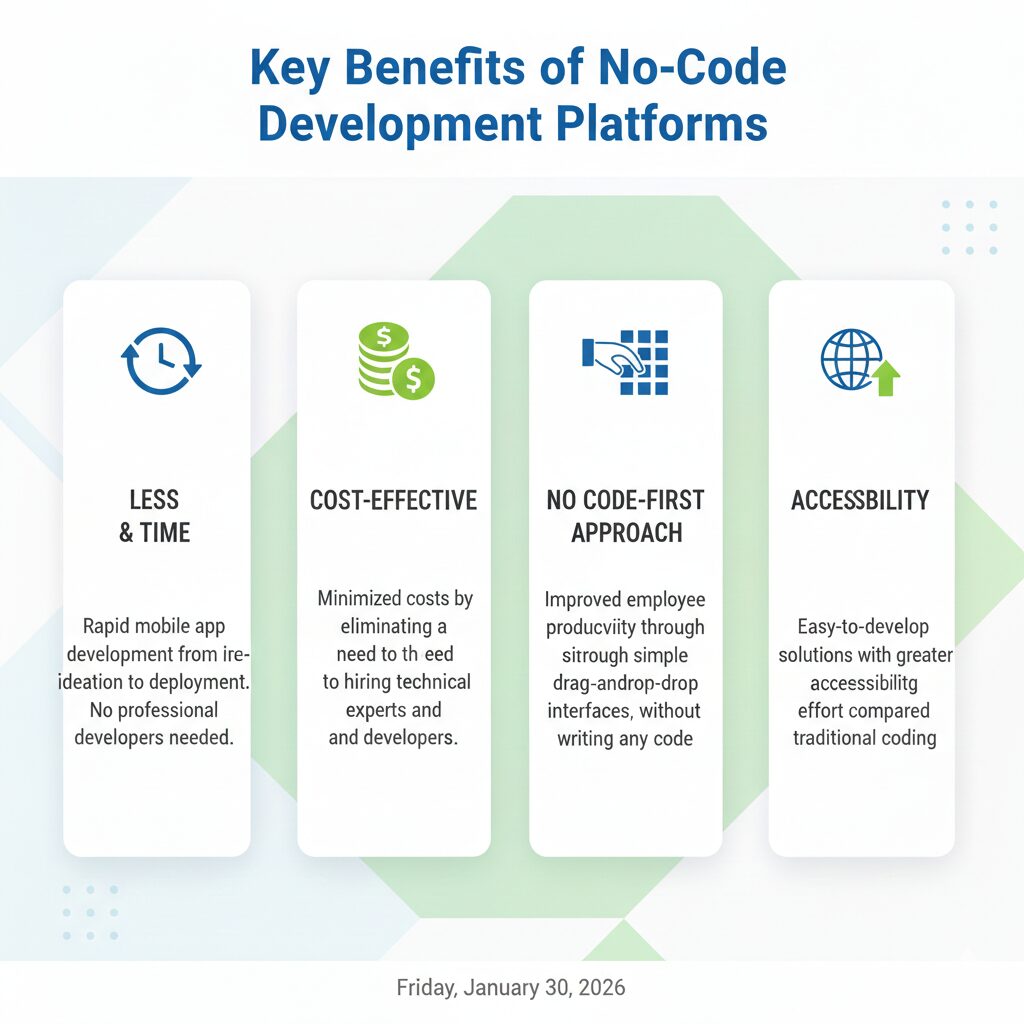 no-code development benefits
