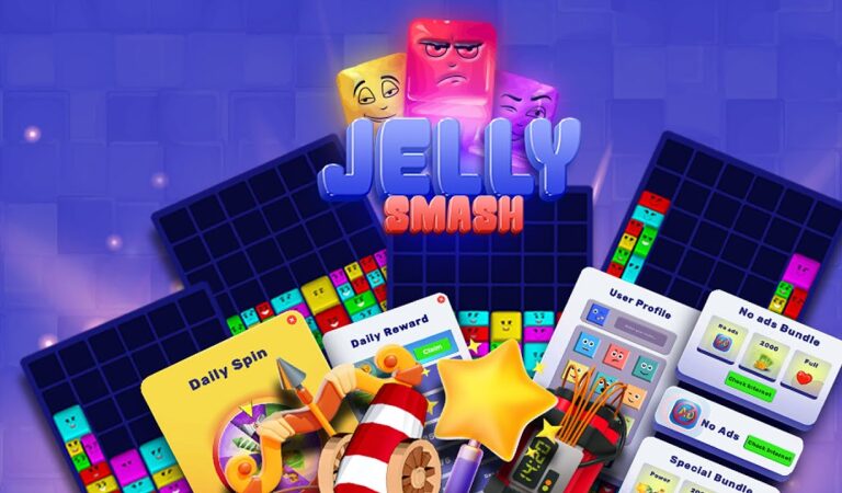 Jelly Smash Merge Puzzle Game