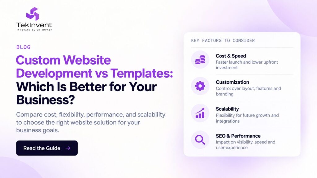 Custom Website Development vs Templates: Which Is Better for Your Business?